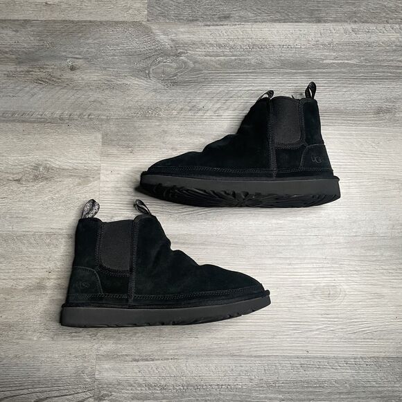 UGG Neumel Chelsea Black Men\'s Suede Boots US 1121644 Preowned. main image 12